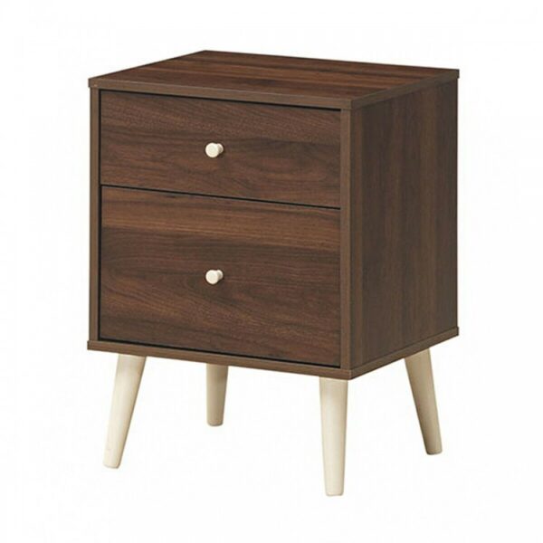 Freestanding Bedside Nightstand  with 2 Storage Drawers and Rubber Legs - Image 6