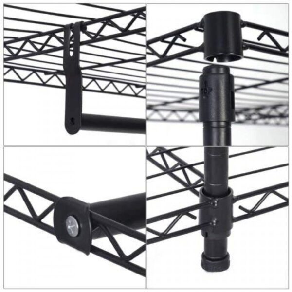 Portable Steel Closet Hanger Storage Rack Organizer - Image 4