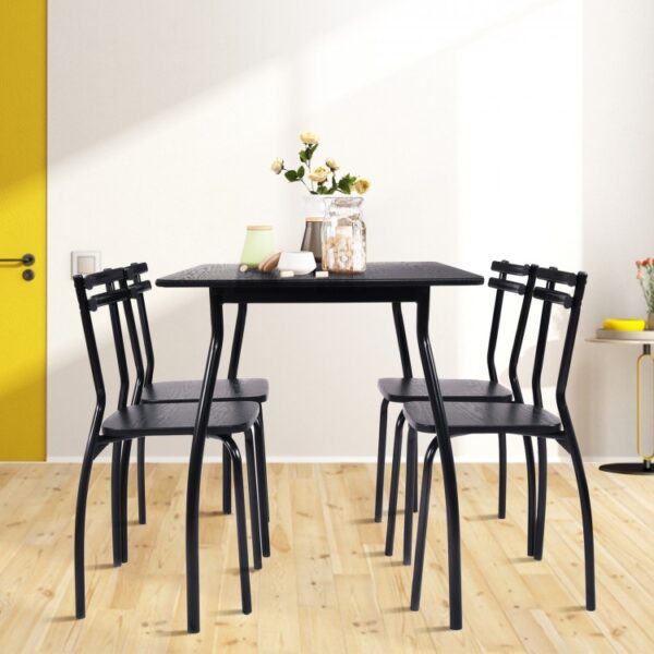 5 Pieces Dining Table Set with 4 Chairs - Image 2