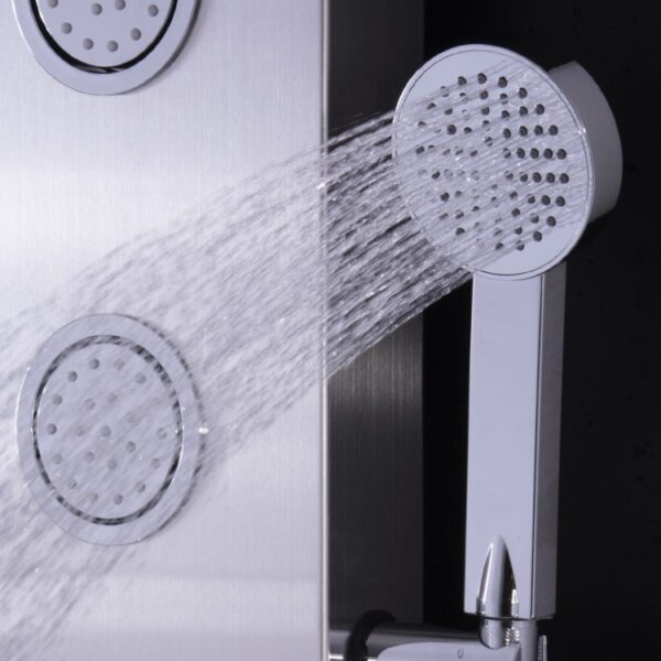 47 Inch Stainless Shower Panel with Massage Jets Hand Shower - Image 3