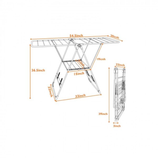 Portable Storage Drying Rack Laundry Clothes - Image 4