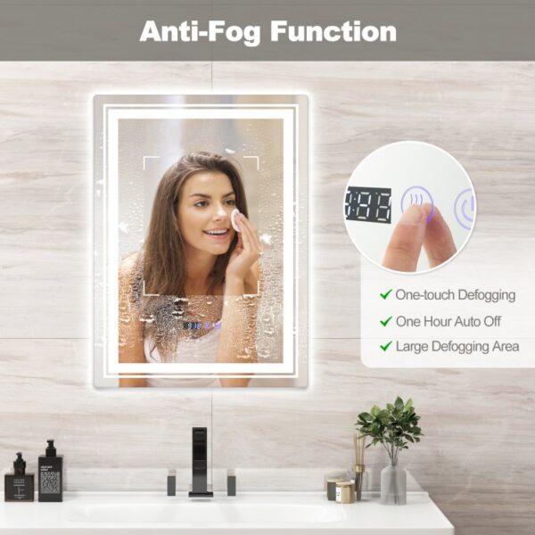 Defogging LED Bathroom Mirror with Memory Function and Anti-Fog - Image 5