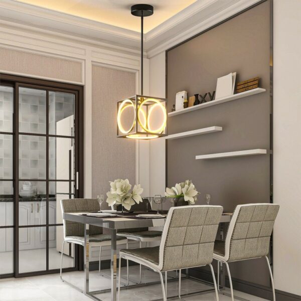 Modern LED Pendant Light with 42 Inches Adjustable Suspender - Image 4