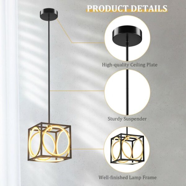 Modern LED Pendant Light with 42 Inches Adjustable Suspender - Image 6