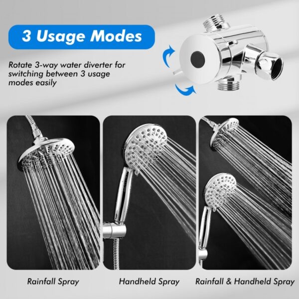 High Pressure Combo Handheld Shower Head - Image 8