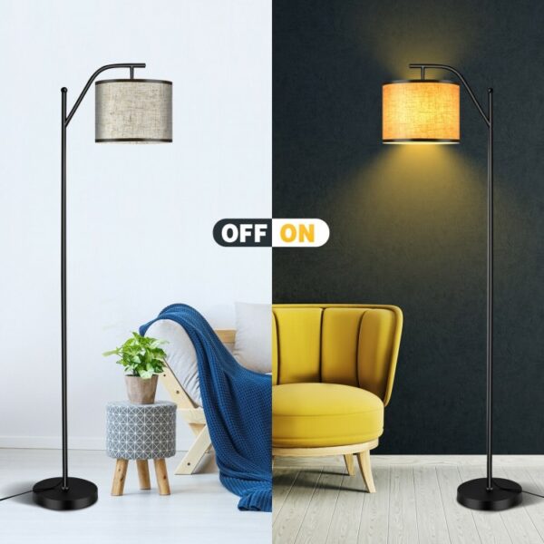 Standing Floor Lamp with Adjustable Head for Living Room and Bedroom - Image 6