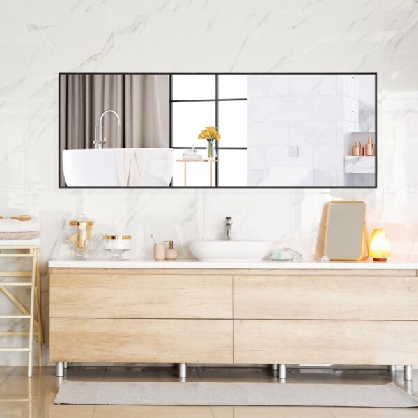 59 Inch Full Length Mirror Large Rectangle Bedroom Mirror - Image 7