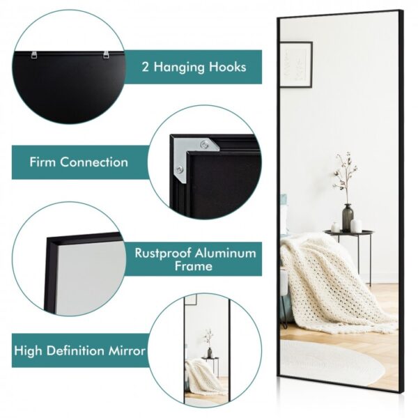 59 Inch Full Length Mirror Large Rectangle Bedroom Mirror - Image 8