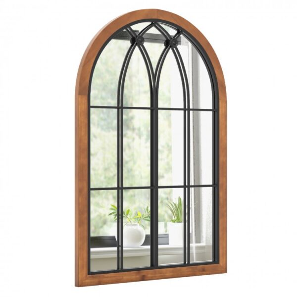 Arched Window Finished Mirror with Back Board - Image 4