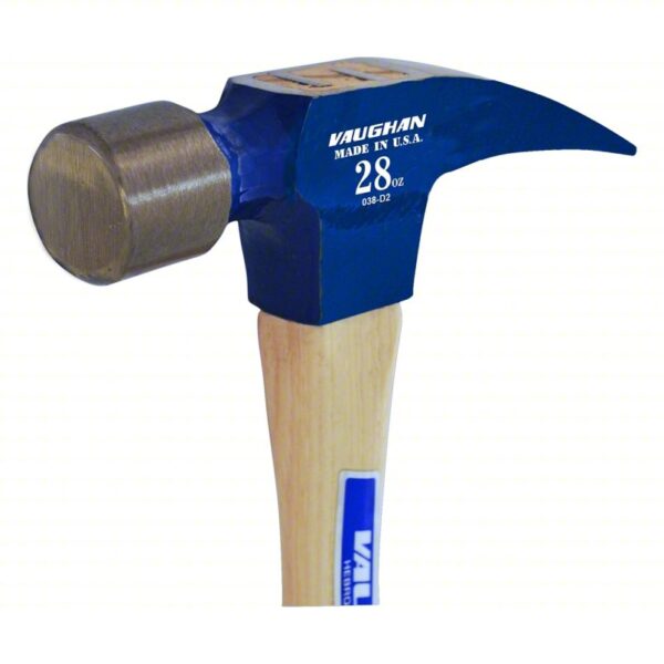 Linemans Rip Hammer, 28 oz.: Steel, Plain Grip, Wood Handle, 28 oz Head Wt, 18 in Overall Lg, Smooth - Image 2