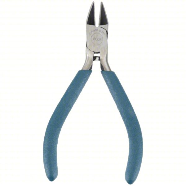 Diagonal Cutting Plier: Semiflush, Straight, Oval, 5/8 in Jaw Lg, 1/2 in Jaw Wd, 4 1/2 in Overall Lg