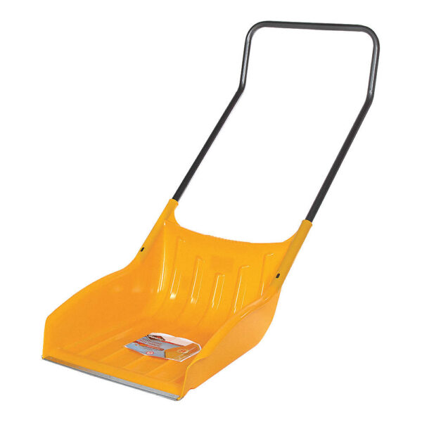 SLEIGH SHOVEL W/ WEAR-STRIP, SLEIGH GRIP, 56 IN HANDLE, 22 X 15 IN BLADE, POLY/STEEL