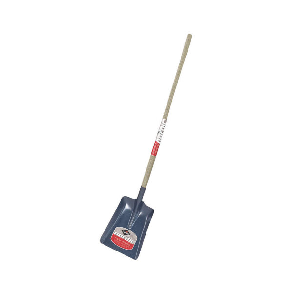 SNOW/BARN SHOVEL, LONG, 11 1/4 X 13 3/4 IN BLADE, 48 IN HANDLE, STEEL/ASH