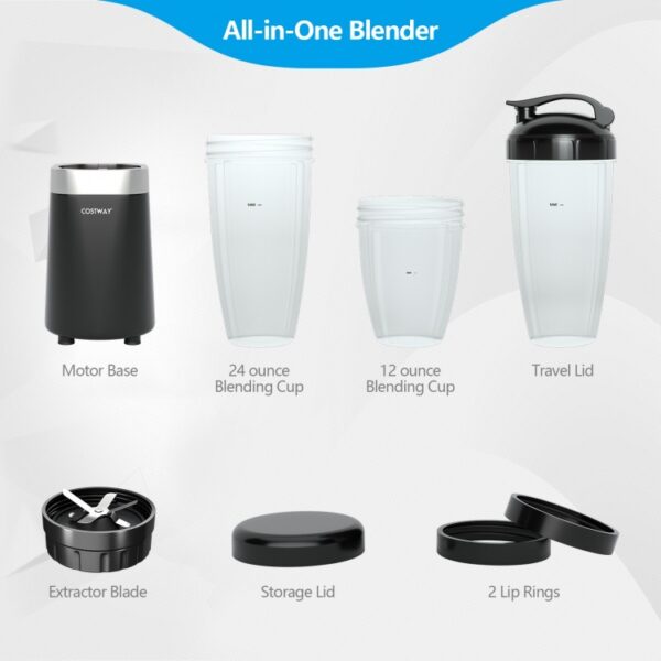 1000W Portable Blender with 6-Blade Design - Image 6