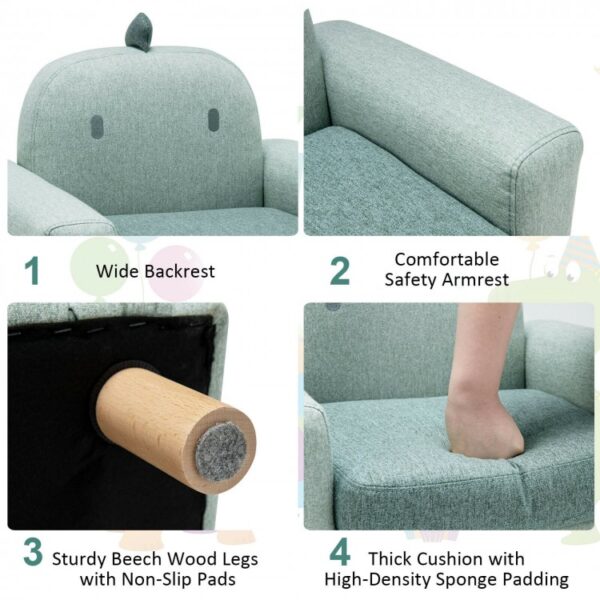 Kids Sofa with Armrest and Thick Cushion - Image 6