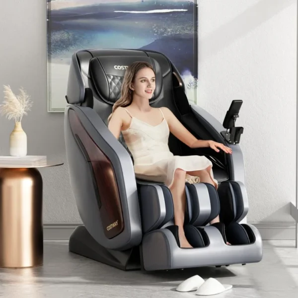 Enjoyment 05 - 3D SL Track Thai Stretch Zero Gravity Full Body Massage Chair Recliner - Image 4