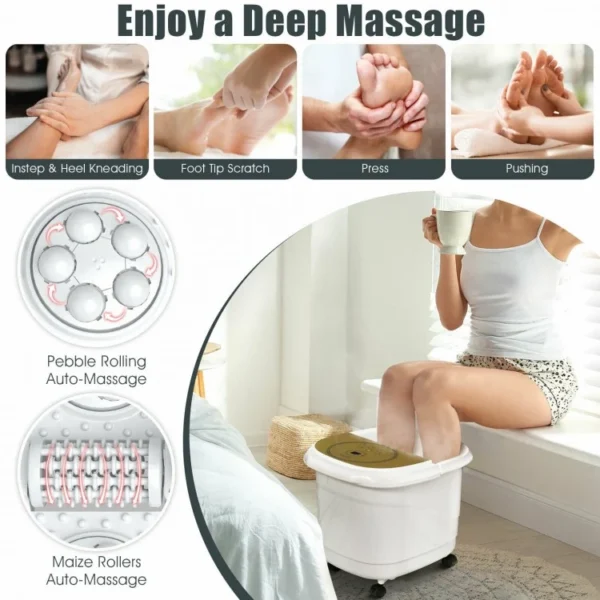 Foot Spa Bath Massager with 3-Angle Shower - Image 2