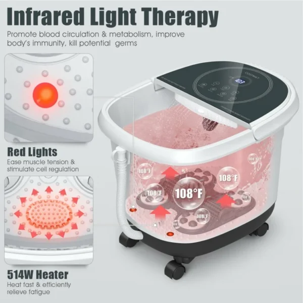 Foot Spa Bath Massager with 3-Angle Shower - Image 7