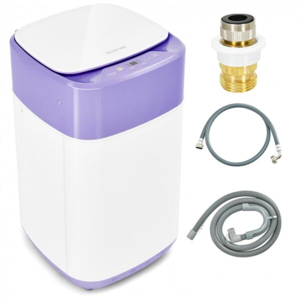 8lbs Portable Fully Automatic Washing Machine with Drain Pump - Image 2