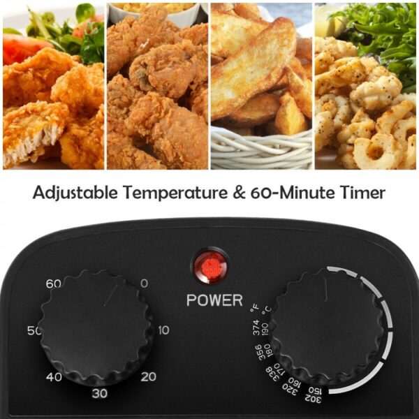 3.2 Quart Electric Stainless Steel Deep Fryer with Timer - Image 4