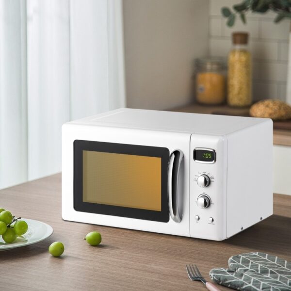 0.9 Cu.ft Retro Countertop Compact Microwave Oven - Image 3