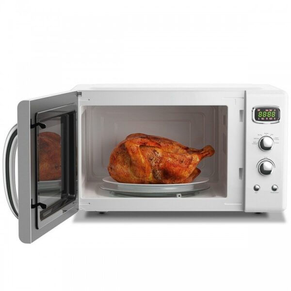 0.9 Cu.ft Retro Countertop Compact Microwave Oven - Image 4