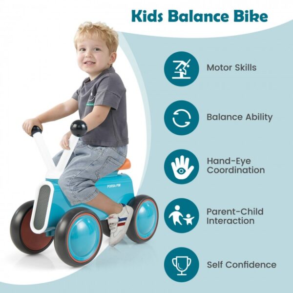 4 Wheels Baby Balance Bike without Pedal - Image 3