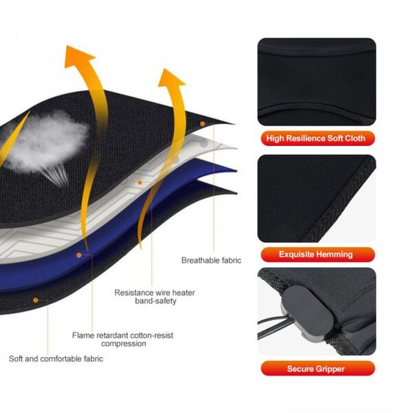 Foldable Full Body Massage Mat with 10 Vibration Motors - Image 5