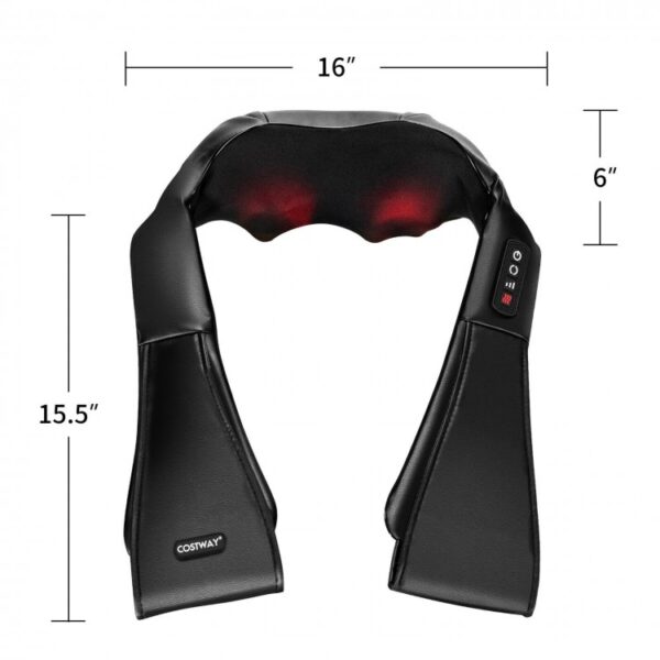 Shiatsu Neck Massager with Heat and Deep Tissue 3D-Kneading - Image 6