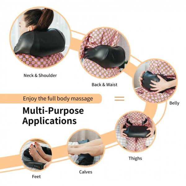 Shiatsu Neck Massager with Heat and Deep Tissue 3D-Kneading - Image 2