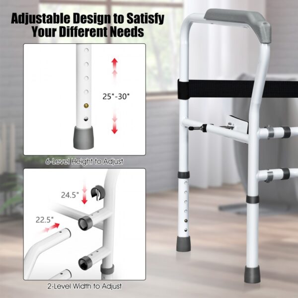 Steel Safety Toilet Rail with Created Fixable Clamp - Image 6