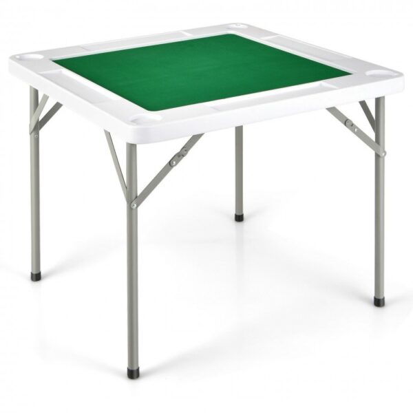 4-Player Mahjong Game Table with Iron Frame - Image 4