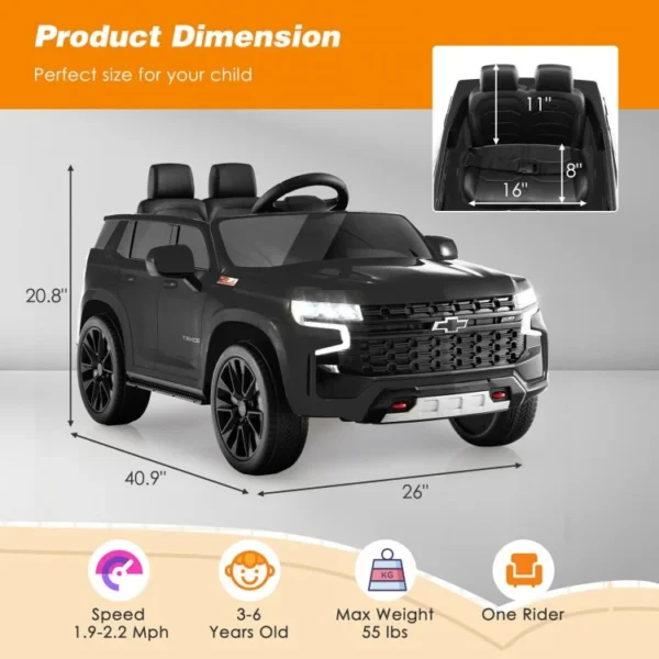 12V Kids Ride on Car with 2.4G Remote Control - Image 4