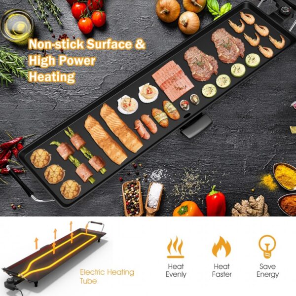 35 Inch Electric Griddle with Adjustable Temperature - Image 5