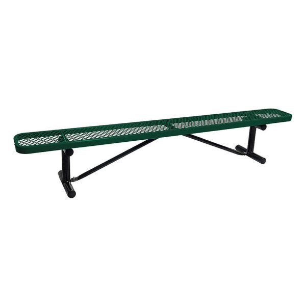 BENCH,EXPANDED METAL,GREEN,LENGTH 9