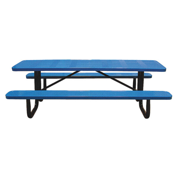 PICNIC TABLE, 96IN X 62IN, BLUE