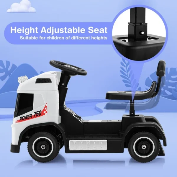 6V Kids Electric Ride-on Truck with Height Adjustable Seat - Image 5