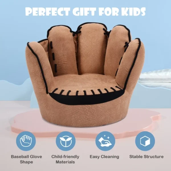 Household Five Fingers Baseball Glove Shaped Kids Leisure Upholstered Sofa - Image 3