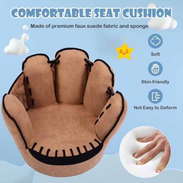 Household Five Fingers Baseball Glove Shaped Kids Leisure Upholstered Sofa - Image 5