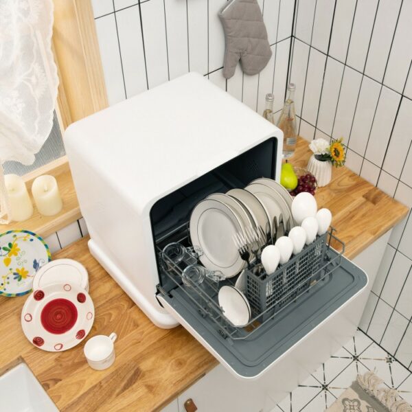 Portable Countertop Dishwasher Air Drying 5 Programs with 7.5L Water Tank - Image 2