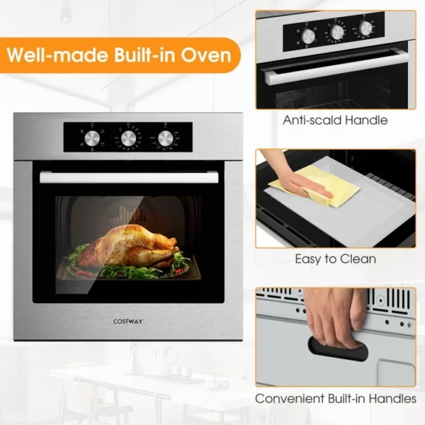 24 Inch Single Wall Oven 2.47Cu.ft with 5 Cooking Modes - Image 11