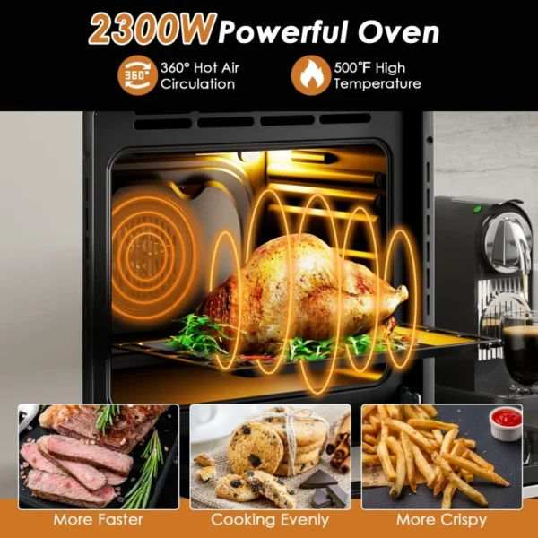 24 Inch Single Wall Oven 2.47Cu.ft with 5 Cooking Modes - Image 3