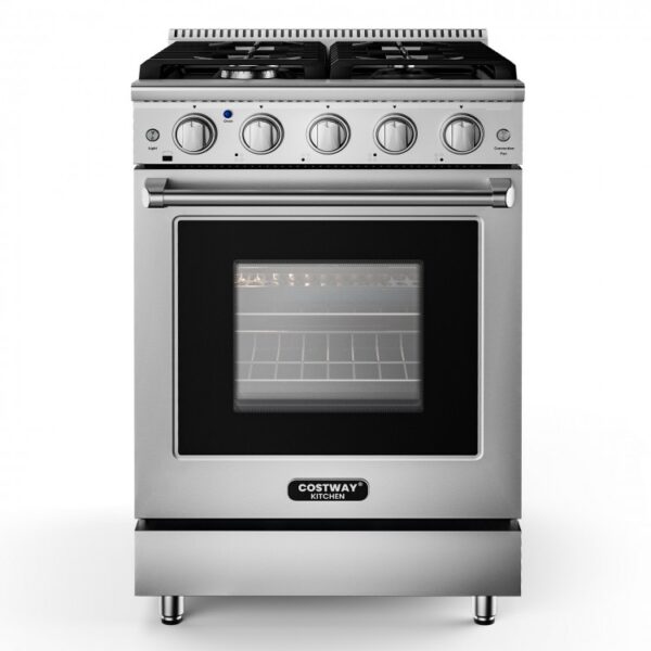 24 Inches Freestanding Natural Gas Range with 4 Burners Cooktop - Image 8