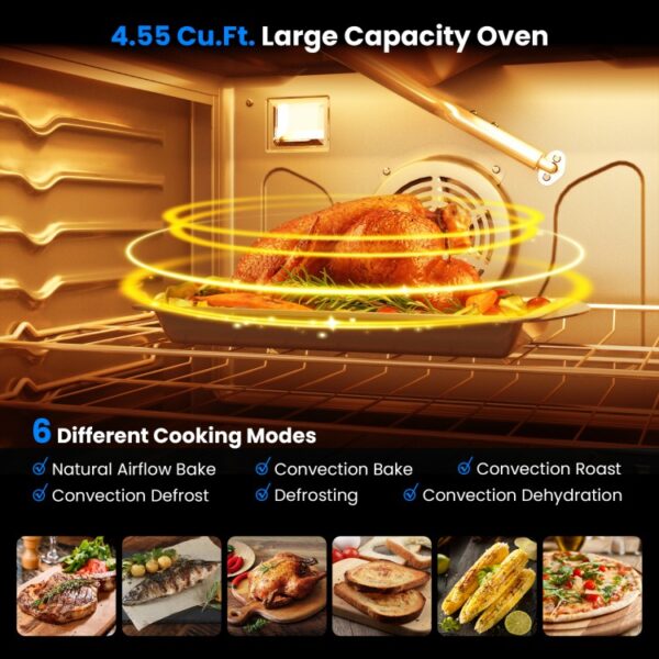 30 Inches 120V Natural Gas Range with 5 Burners Cooktop - Image 3