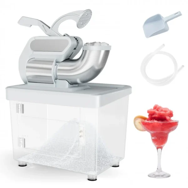 300W Commercial Ice Crusher with Dual Blades and Safety Switch