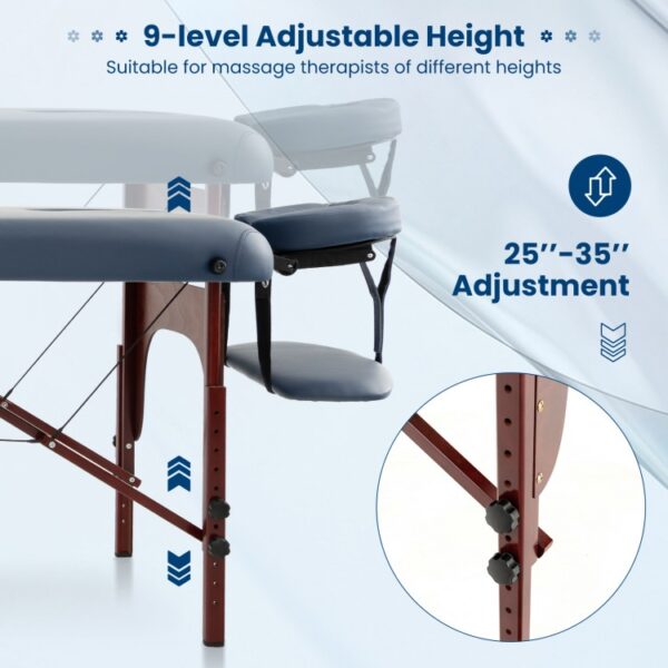 Portable Folding Massage Table with Carrying Case - Image 4