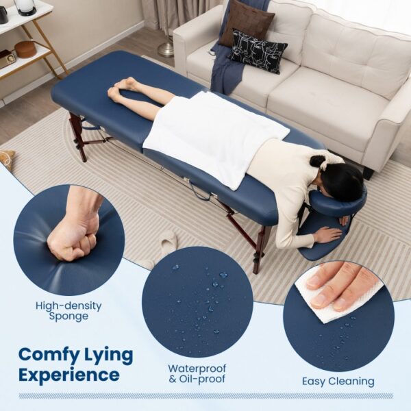 Portable Folding Massage Table with Carrying Case - Image 2