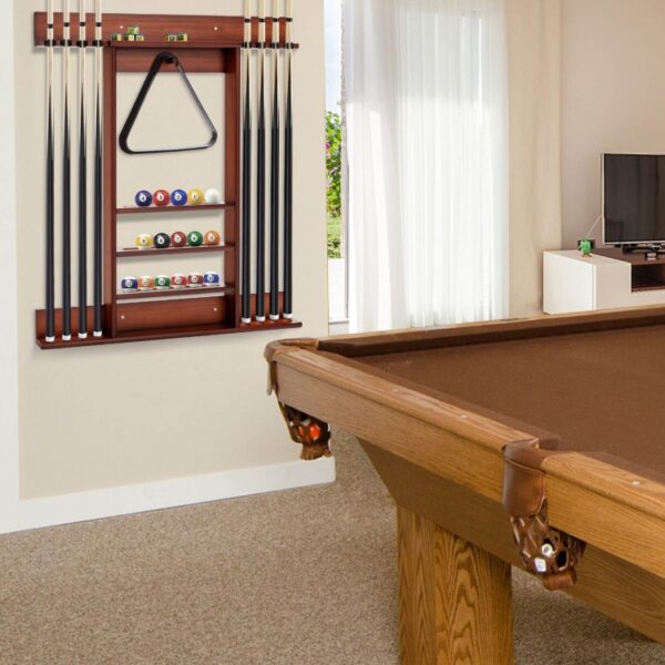 Wall-mounted Billiards Pool Cue Rack Only - Image 2