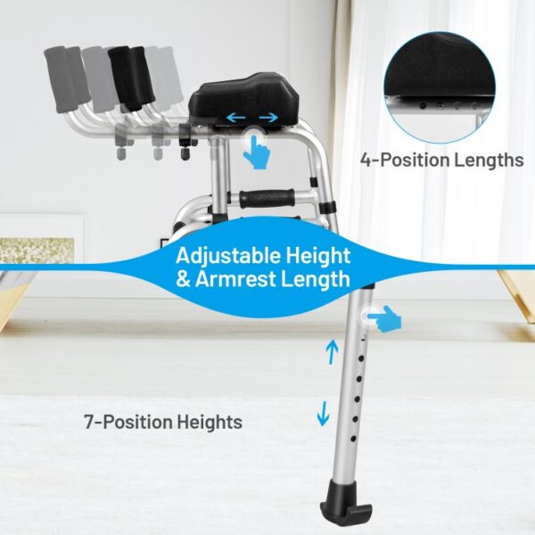 Foldable Lightweight Aluminum Alloy Rehabilitation Walker - Image 4