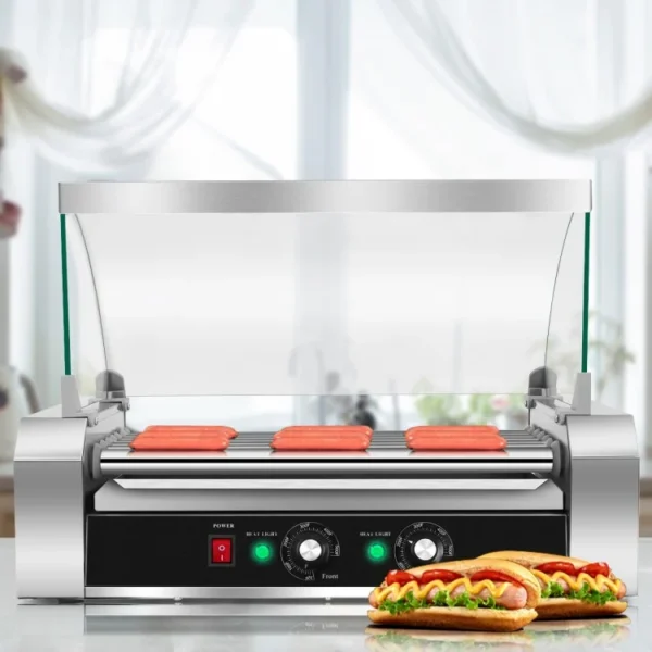 18 Hot Dog 7 Roller Grill Commercial Cooker - Image 8